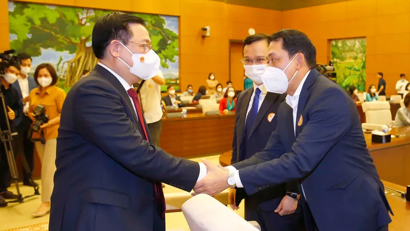 Chủ tịch Quốc hội gặp mặt đại diện Đoàn đại biểu các lãnh đạo doanh nghiệp Việt Nam
