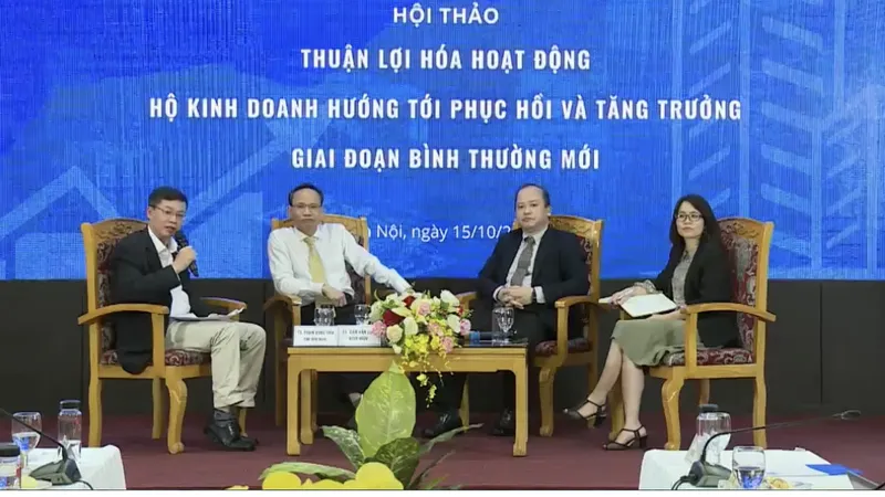 Các diễn giả đều cho rằng Chính phủ cần có những giải pháp thiết thực, mạnh mẽ và chuyên biệt hơn để giúp hộ kinh doanh hồi phục, phát triển