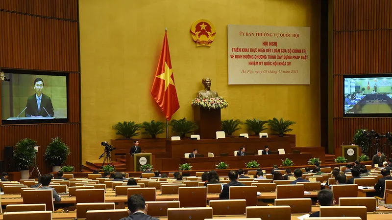Toàn cảnh hội nghị sáng 3-11