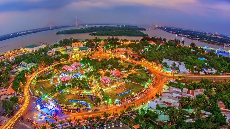 Thành phố Cần Thơ nhìn từ trên cao