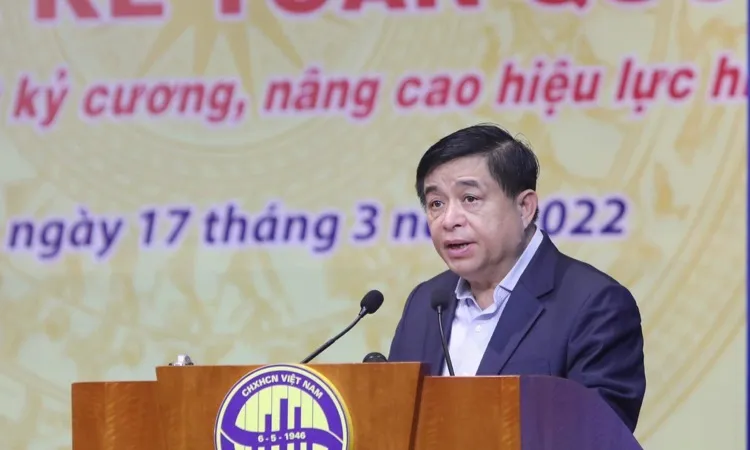 ​ Bộ trưởng Bộ KH-ĐT Nguyễn Chí Dũng phát biểu khai mạc hội nghị
