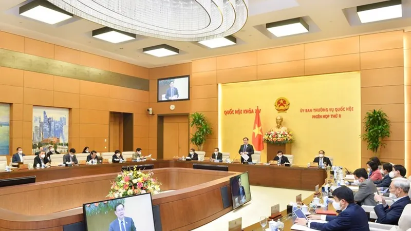 Một phiên họp của UBTVQH
