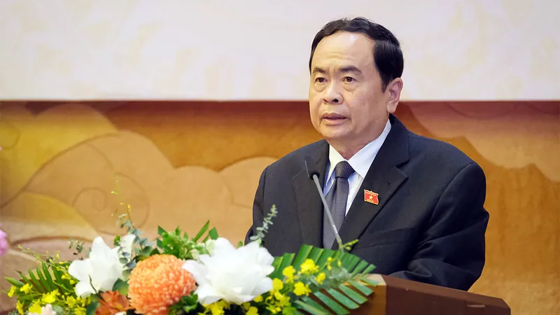 Phó Chủ tịch Thường trực Quốc hội Trần Thanh Mẫn phát biểu tại lễ bàn giao ​ ​