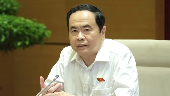 Phó Chủ tịch Thường trực Quốc hội Trần Thanh Mẫn phát biểu tại hội nghị ​