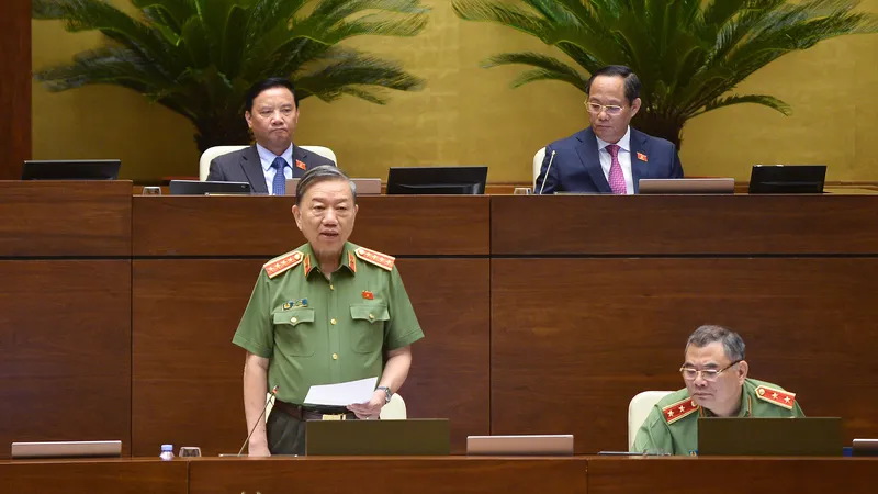 Bộ trưởng Công an Tô Lâm. Ảnh: VIẾT CHUNG