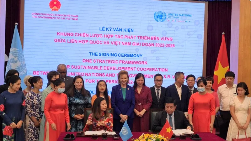Quang cảnh lễ ký kết 