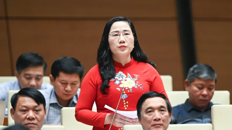 ĐB Nguyễn Thị Thủy (Bắc Kạn). Ảnh: VIẾT CHUNG 
