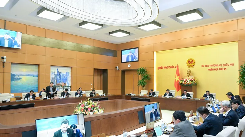 Một phiên họp của Ủy ban Thường vụ Quốc hội. Ảnh minh họa