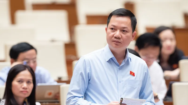 ĐB Trịnh Xuân An (Đồng Nai) phát biểu tại phiên họp