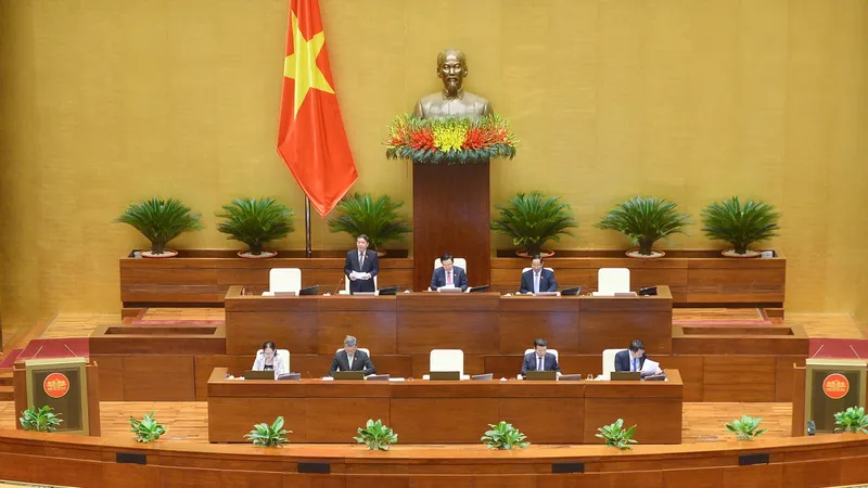 Phó Chủ tịch Quốc hội Nguyễn Đức Hải điều hành phiên họp