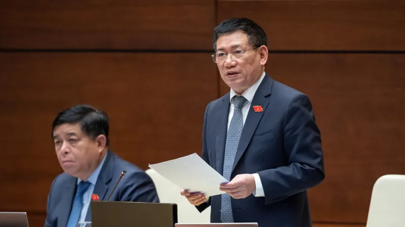 Bộ trưởng Bộ Tài chính Hồ Đức Phớc. Ảnh: VIẾT CHUNG 