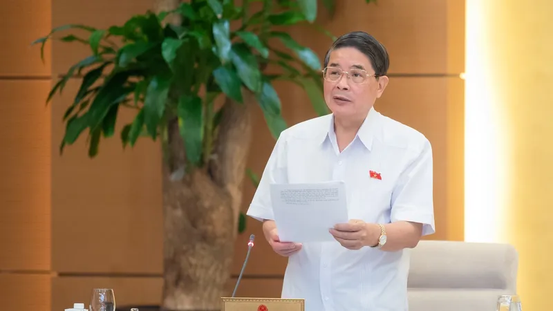 Phó Chủ tịch Quốc hội Nguyễn Đức Hải điều hành phiên họp 