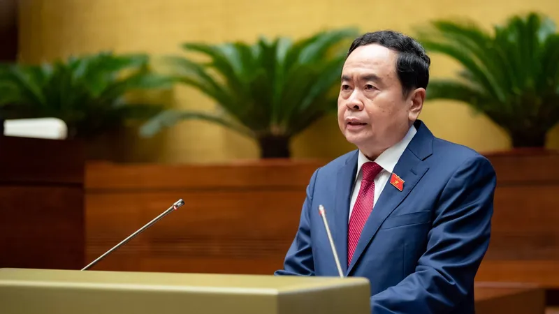 Phó Chủ tịch Thường trực Quốc hội Trần Thanh Mẫn phát biểu khai mạc và điều hành nội dung phiên họp. Ảnh: QUANG PHÚC