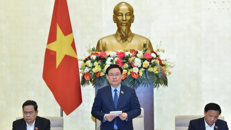 Chủ tịch Quốc hội Vương Đình Huệ chủ trì cuộc làm việc về công tác chuẩn bị phiên chất vấn và trả lời chất vấn