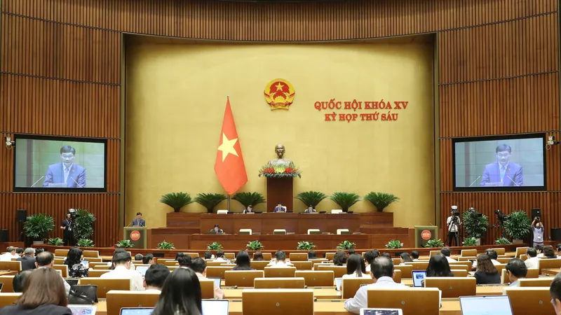 Một phiên họp tại kỳ họp thứ 6, Quốc hội khóa XV