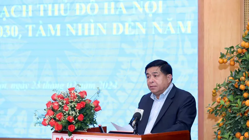 Bộ trưởng Bộ KH-ĐT Nguyễn Chí Dũng phát biểu khai mạc hội nghị