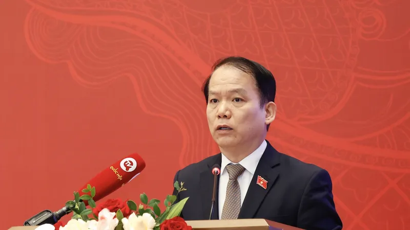 Chủ nhiệm Ủy ban Pháp luật Hoàng Thanh Tùng. Ảnh: QUANG PHÚC