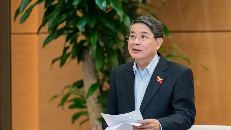Phó Chủ tịch Quốc hội Nguyễn Đức Hải điều hành phiên họp. Ảnh: QUANG PHÚC