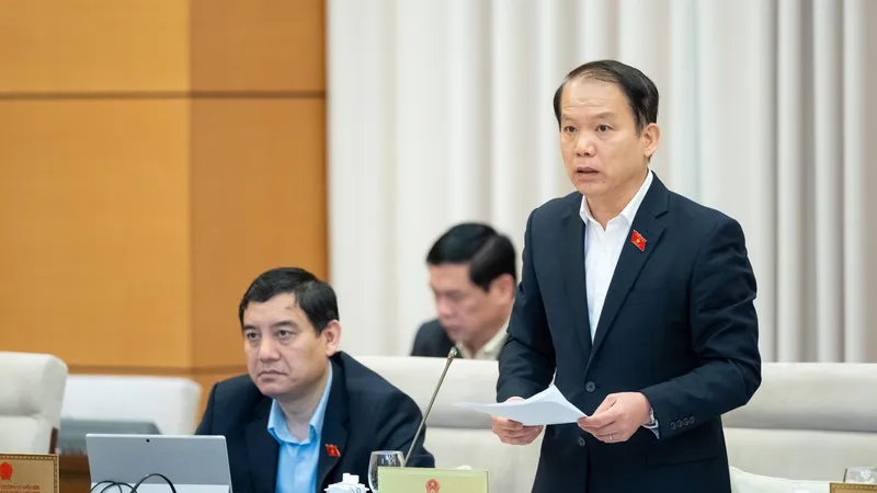 Chủ nhiệm Ủy ban Pháp luật Hoàng Thanh Tùng. Ảnh: QUANG PHÚC