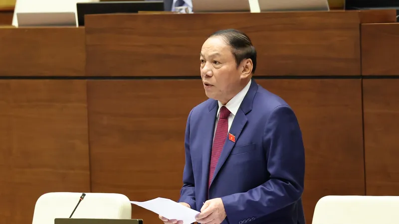Bộ trưởng Bộ VH-TT-DL Nguyễn Văn Hùng. Ảnh: QUANG PHÚC 