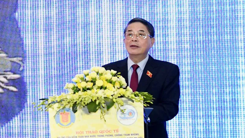 Phó Chủ tịch Quốc hội Nguyễn Đức Hải phát biểu tại hội thảo 