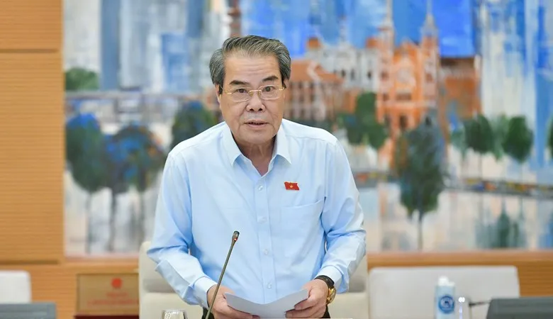 Trưởng Ban Dân nguyện Dương Thanh Bình trình bày báo cáo công tác dân nguyện