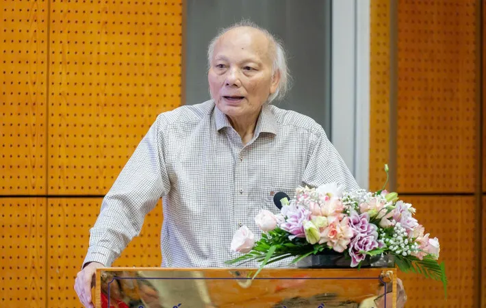 GS-TSKH Nguyễn Mại, Chủ tịch Hiệp hội Doanh nghiệp đầu tư nước ngoài (VAFIE) phát biểu tại hội thảo 