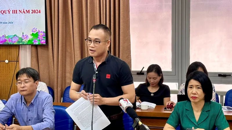 Ông Trần Ngọc Hà, Phó Tổng Biên tập Báo Pháp luật Việt Nam cung cấp thông tin về Giải báo chí toàn quốc về ngành Tư pháp 