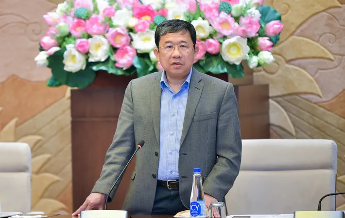 Chủ nhiệm Ủy ban Đối ngoại Vũ Hải Hà, Phó Trưởng Ban Thường trực Ban Tổ chức APF phát biểu tại phiên họp 
