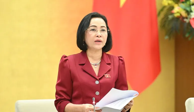 Phó Chủ tịch Quốc hội Nguyễn Thị Thanh điều hành phiên họp