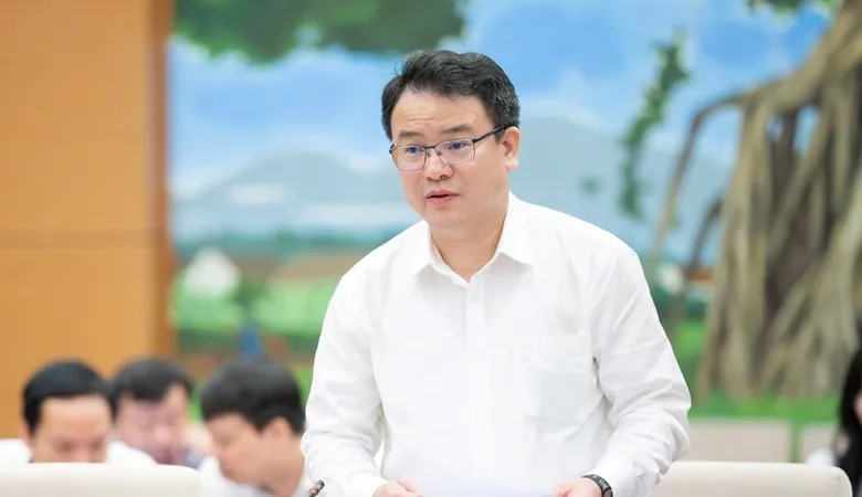 Thứ trưởng Bộ Tài chính Trần Quốc Phương trình bày về dự thảo Luật Quy hoạch (sửa đổi)