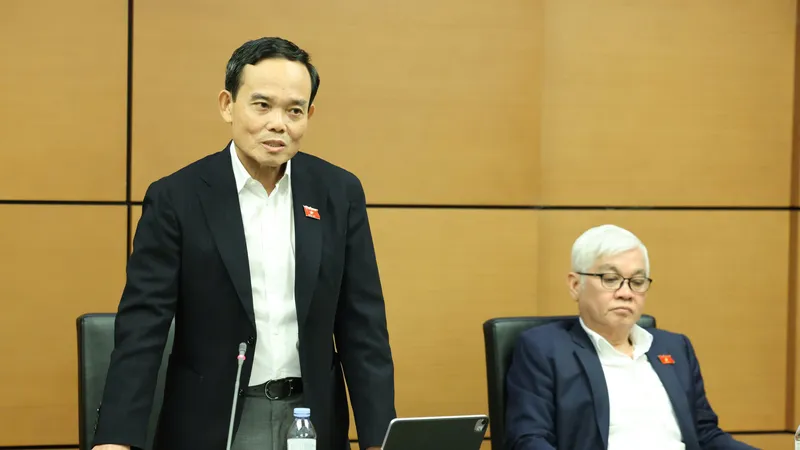 Bí thư Thành ủy TPHCM Trần Lưu Quang phát biểu tại phiên thảo luận tổ, chiều 4-11. Ảnh: QUANG PHÚC