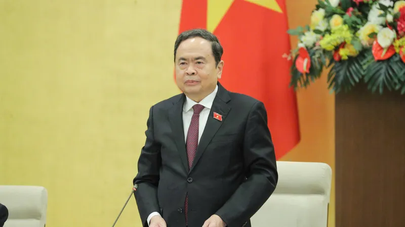 Chủ tịch Quốc hội Trần Thanh Mẫn chủ trì phiên họp. Ảnh: VIẾT CHUNG