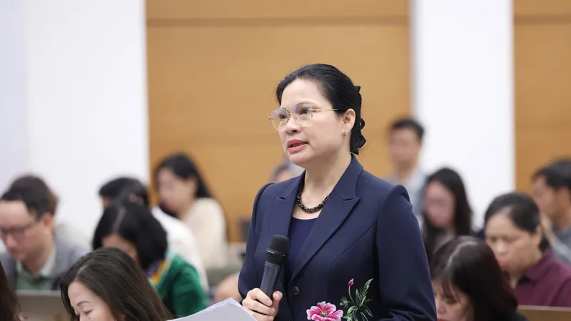 Phó Chủ tịch, Tổng Thư ký Ủy ban Trung ương MTTQ Việt Nam Hà Thị Nga. Ảnh: QUANG PHÚC
