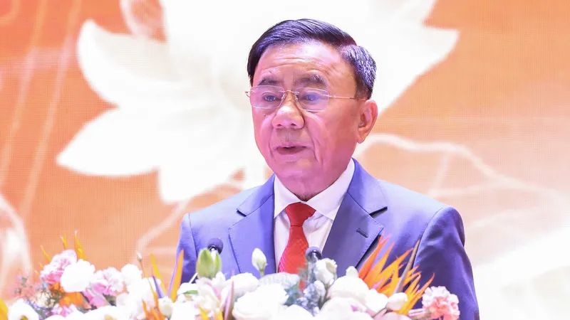 Thường trực Ban Bí thư Trần Cẩm Tú phát biểu tại Hội nghị HĐND toàn quốc triển khai phương hướng, nhiệm vụ nhiệm kỳ 2026-2031. Ảnh: QUANG PHÚC