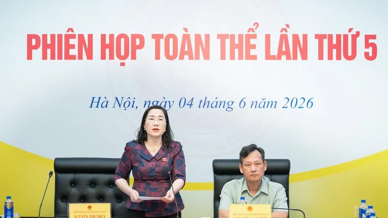 Phó Chủ nhiệm Ủy ban Pháp luật và Tư pháp điều hành phiên họp. Ảnh: CẨM HÀ 