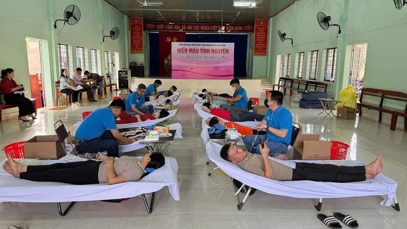 Xã An Long tiếp nhận hơn 160 đơn vị máu hiến tặng