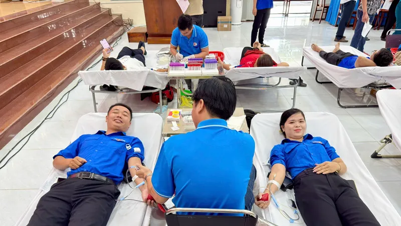 Xã Phước Thành, TPHCM: Hơn 200 người tham gia hiến máu tình nguyện