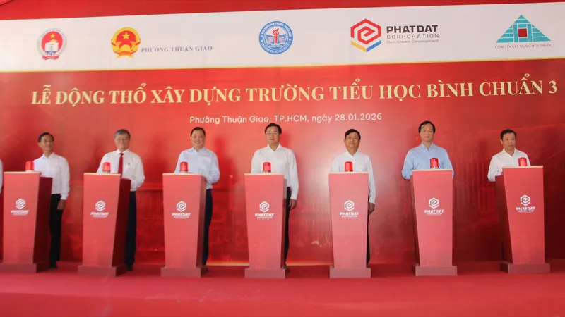 Khởi công xây dựng Trường Tiểu học Bình Chuẩn 3 từ nguồn xã hội hóa