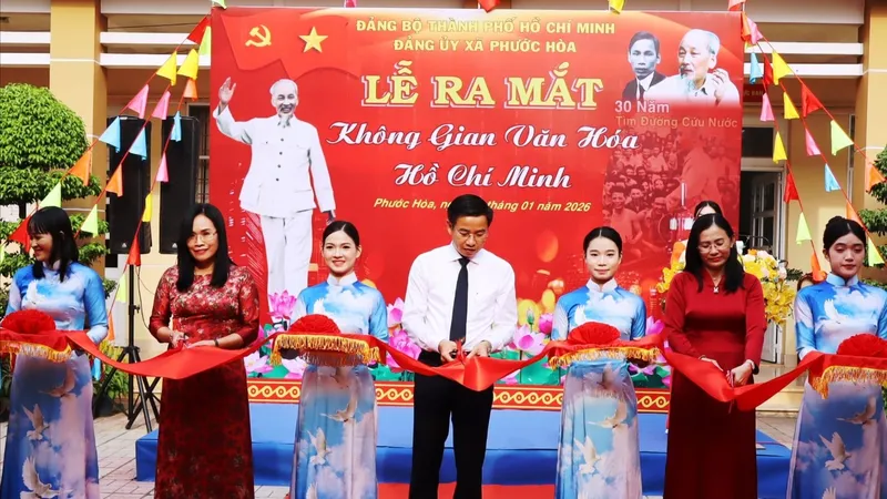 Xã Phước Hòa có thêm một "Không gian Văn hóa Hồ Chí Minh" 