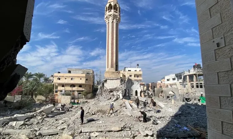 Đền thờ Hồi giáo lâu đời nhất ở Dải Gaza bị phá hủy