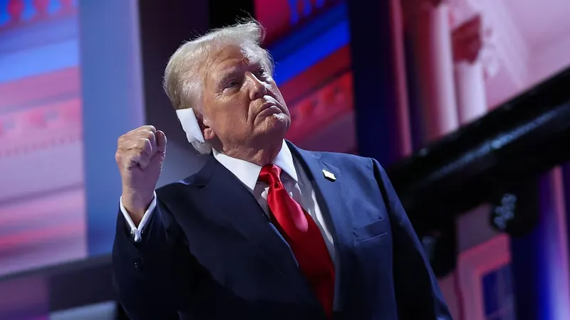 Cựu Tổng thống Mỹ Donald Trump tại Đại hội toàn quốc của đảng Cộng hòa. Ảnh: Reuters