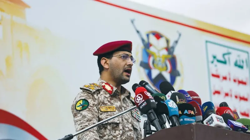 Người phát ngôn lực lượng Houthi Yahya Saree. Ảnh: REUTERS 