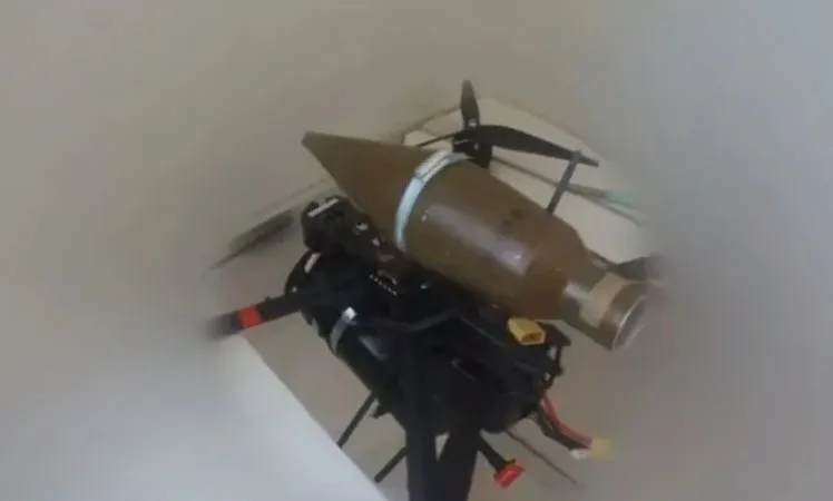 Một drone điều khiển bằng cáp quang của Hezbollah chở theo 1 đầu đạn. Ảnh: Al Jazeera