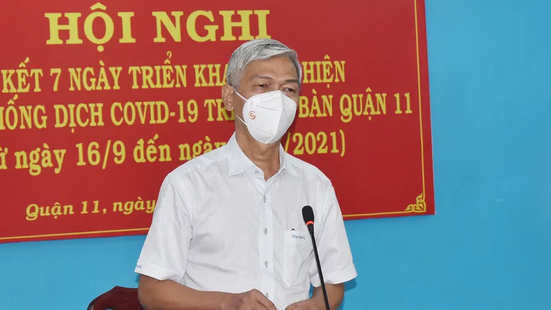 Phó Chủ tịch UBND TPHCM Võ Văn Hoan phát biểu tại hội nghị