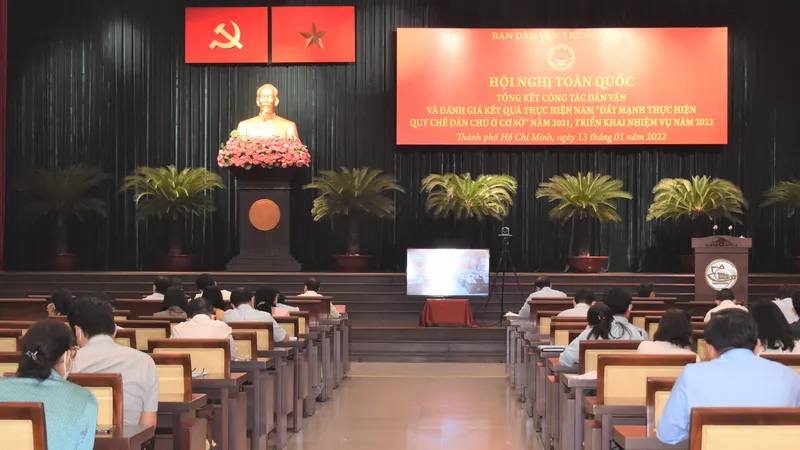 Các đại biểu tham dự hội nghị tại điểm cầu TPHCM