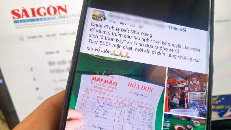 Bè nổi mở "chui" ở Nha Trang bị phạt hơn 20 triệu đồng