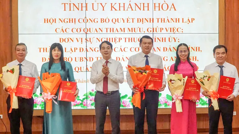 Danh sách lãnh đạo các cơ quan thuộc Tỉnh ủy, UBND tỉnh Khánh Hòa