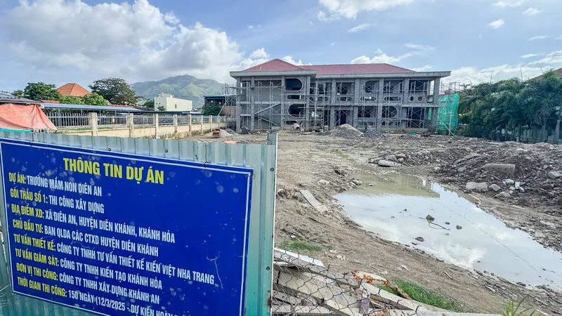 Phải hoàn thành dự án Trường Mầm non Diên An mới trước ngày 30-1-2026