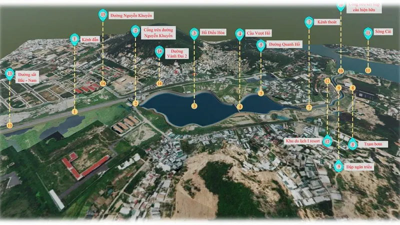 Đầu tư hồ điều hòa hơn 584 tỷ đồng ở Nha Trang để giải quyết ngập úng